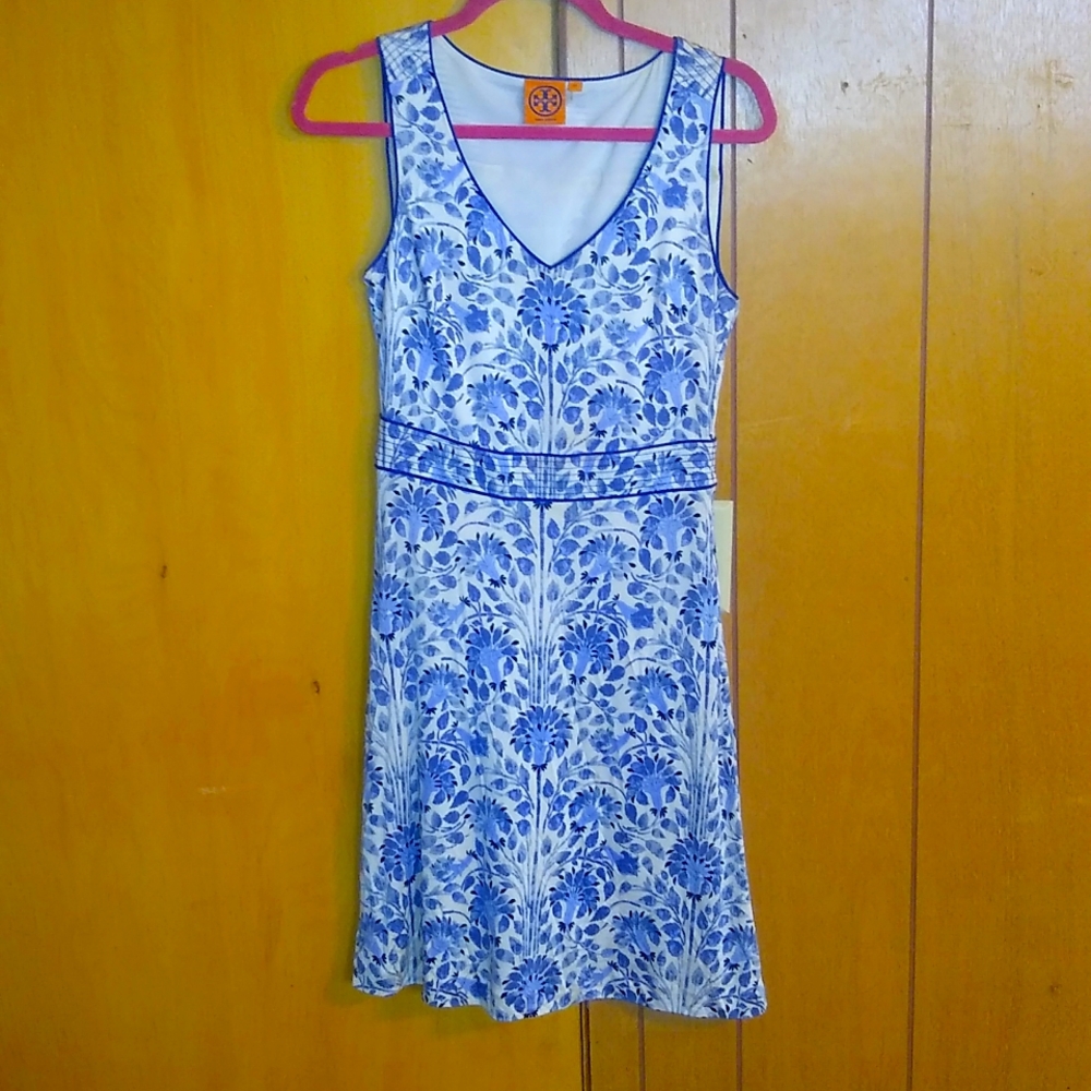 Tory Burch XS Blue Flower Dress